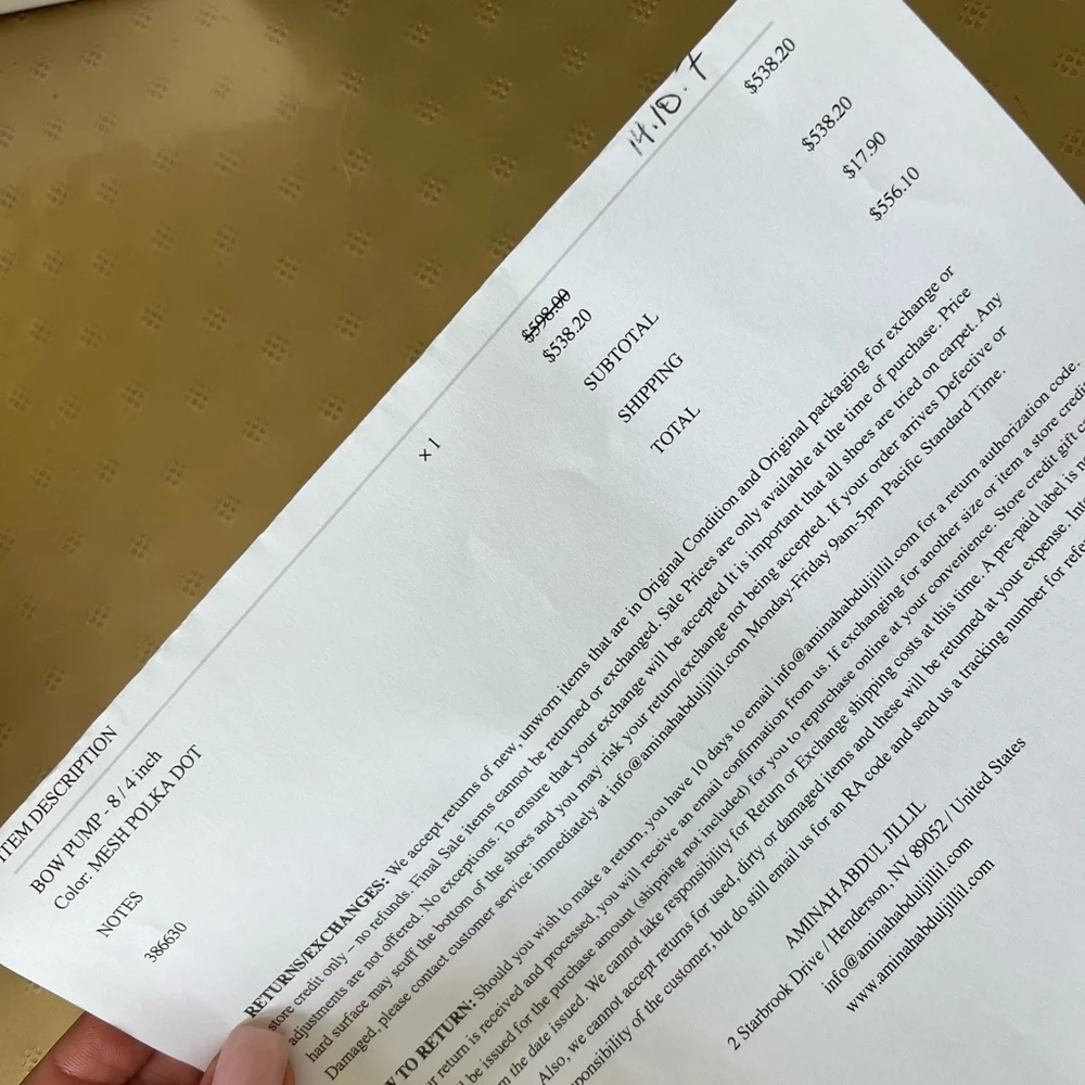 Aminah Abdul Jillil Bow Pump Black Polka Dot Mesh Suede - Picture 11 of 13